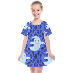 Ghost Pattern Kids  Smock Dress by NerdySparkleGoth