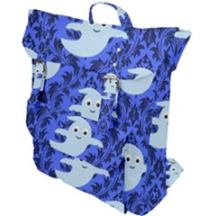 Ghost Pattern Buckle Up Backpack by NerdySparkleGoth