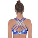 Ghost Pattern Cross String Back Sports Bra View2