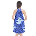 Ghost Pattern Halter Neckline Chiffon Dress  View2