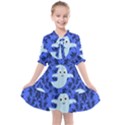 Ghost Pattern Kids  All Frills Chiffon Dress View1