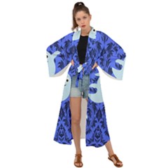 Ghost Pattern Maxi Kimono by NerdySparkleGoth