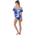 Ghost Pattern Frill Detail One Piece Swimsuit View2