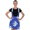 Ghost Pattern Velvet Suspender Skater Skirt View1