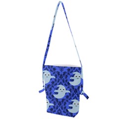 Ghost Pattern Folding Shoulder Bag by NerdySparkleGoth