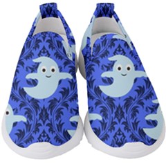 Ghost Pattern Kids  Slip On Sneakers by NerdySparkleGoth