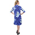 Ghost Pattern Long Sleeve Mini Shirt Dress View2