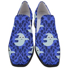 Ghost Pattern Women Slip On Heel Loafers by NerdySparkleGoth