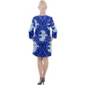 Ghost Pattern Open Neck Shift Dress View2