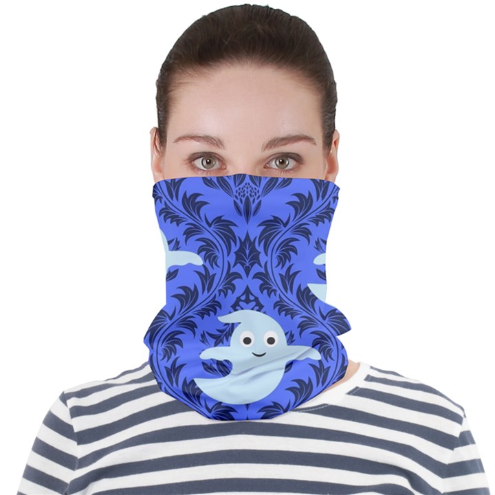 Ghost Pattern Face Seamless Bandana (Adult)