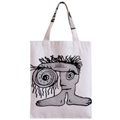 Weird Fantasy Creature Drawing Zipper Classic Tote Bag by dflcprintsclothing