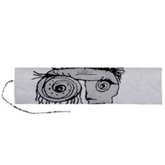 Weird Fantasy Creature Drawing Roll Up Canvas Pencil Holder (l) by dflcprintsclothing