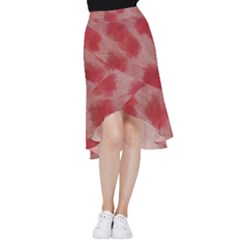 Strawberries Frill Hi Low Chiffon Skirt