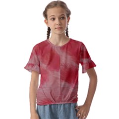 Strawberries Kids  Cuff Sleeve Scrunch Bottom Tee