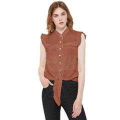 Toffee Frill Detail Shirt