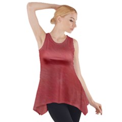 Red Velvet Side Drop Tank Tunic by kiernankallan