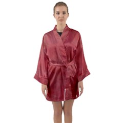 Red Velvet Long Sleeve Satin Kimono by kiernankallan