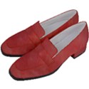 Red Velvet Women s Chunky Heel Loafers View2