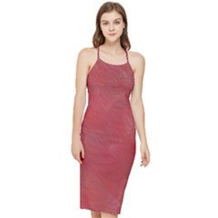 Red Velvet Bodycon Cross Back Summer Dress