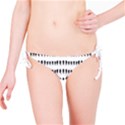 Athletic Running Graphic Silhouette Pattern Bikini Bottom View1