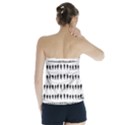 Athletic Running Graphic Silhouette Pattern Strapless Top View2