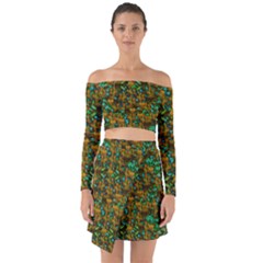 Love Forest Filled With Respect And The Flower Power Of Colors Off Shoulder Top With Skirt Set by pepitasart