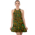 Love Forest Filled With Respect And The Flower Power Of Colors Halter Tie Back Chiffon Dress View1