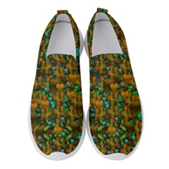 Love Forest Filled With Respect And The Flower Power Of Colors Women s Slip On Sneakers by pepitasart