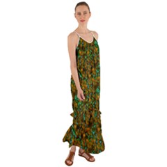 Love Forest Filled With Respect And The Flower Power Of Colors Cami Maxi Ruffle Chiffon Dress by pepitasart