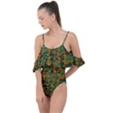 Love Forest Filled With Respect And The Flower Power Of Colors Drape Piece Swimsuit View1