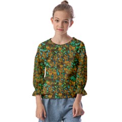 Love Forest Filled With Respect And The Flower Power Of Colors Kids  Cuff Sleeve Top