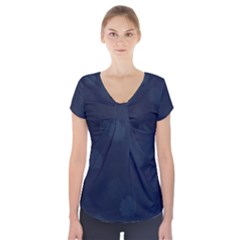 Blueberries Short Sleeve Front Detail Top by kiernankallan