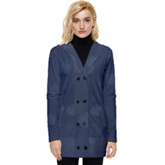 Blueberries Button Up Hooded Coat 