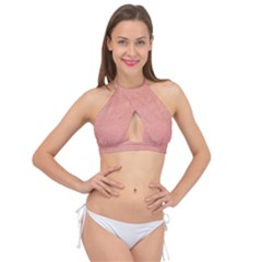 Peaches And Cream Cross Front Halter Bikini Top by kiernankallan