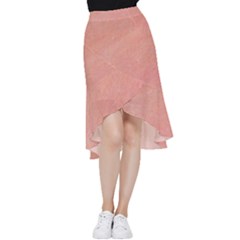 Peaches And Cream Frill Hi Low Chiffon Skirt