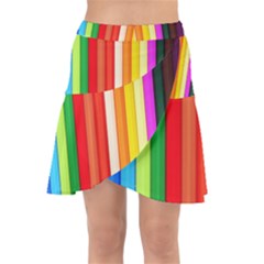 Ultimate Vibrant Wrap Front Skirt