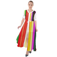 Ultimate Vibrant Waist Tie Boho Maxi Dress by hullstuff