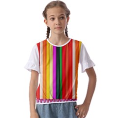 Ultimate Vibrant Kids  Cuff Sleeve Scrunch Bottom Tee