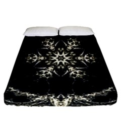 Bnw Mandala Fitted Sheet (queen Size) by MRNStudios