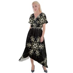 Bnw Mandala Cross Front Sharkbite Hem Maxi Dress by MRNStudios