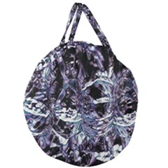 Unraveled Giant Round Zipper Tote by MRNStudios