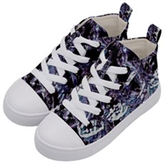 Unraveled Kids  Mid-top Canvas Sneakers by MRNStudios