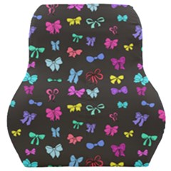 Bows On Black Car Seat Back Cushion  by Daria3107