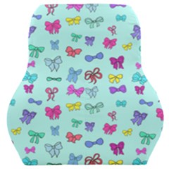 Bows On Blue Car Seat Back Cushion  by Daria3107