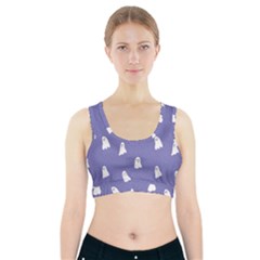 Ghost  Sports Bra With Pocket by SychEva