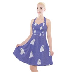 Ghost  Halter Party Swing Dress  by SychEva