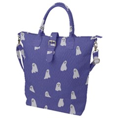 Ghost  Buckle Top Tote Bag by SychEva