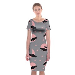 Bat Classic Short Sleeve Midi Dress by SychEva