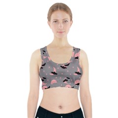 Bat Sports Bra With Pocket by SychEva