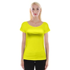 Yellow Cap Sleeve Top by SomethingForEveryone